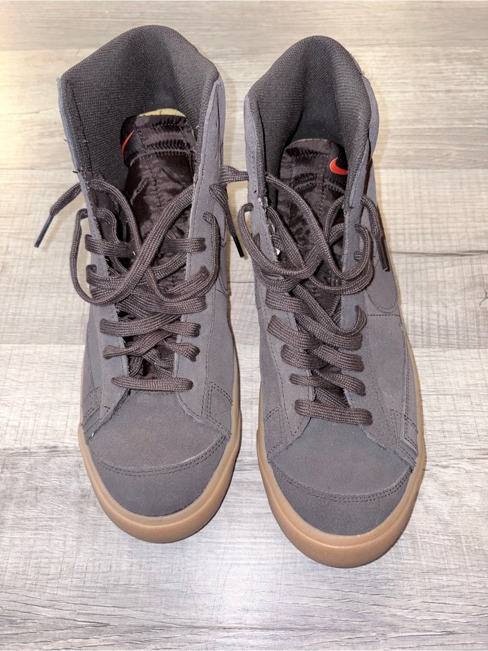Nike SB Zoom Blazer Velvet Brown Gum Mid Tops peanut butter sole size 11